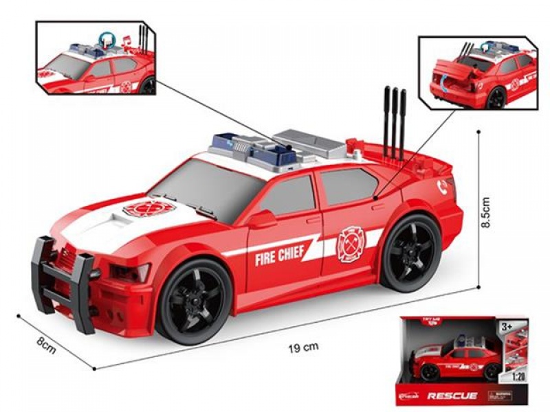 Auto Inspektor Pożarniczy 1:20 św/dź, Pojazdy, Zabawki