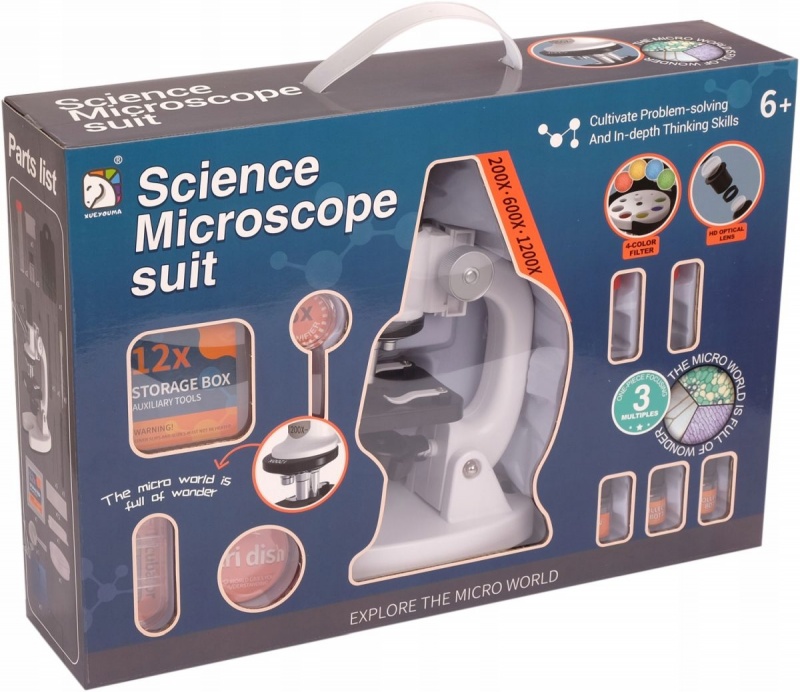 Zestaw z Mikroskopem, Edukacyjne, Zabawki