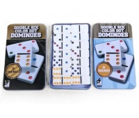 Domino w metalowym pudełku