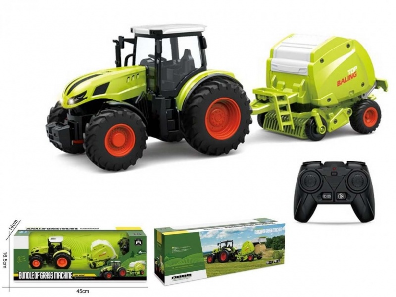 Traktor R/C z przyczepą 8053, Pojazdy, Zabawki