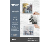 BLOK MIX MEDIA ART A4 25ark.200g.HAPPY COLOR, Bloki, Zeszyty i bloki