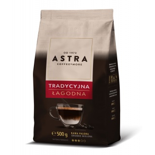 Kawa ASTRA Tradycyjna Łagodna, mielona, 500g, Kawa, Artykuły spożywcze