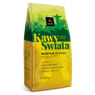 Kawa ASTRA Brazylia, ziarnista, 250g, Kawa, Artykuły spożywcze