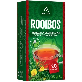 Herbata ASTRA Rooibos, 20 torebek, Herbaty, Artykuły spożywcze