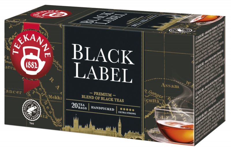 Herbata TEEKANNE Black Label, 20 kopert, Herbaty, Artykuły spożywcze