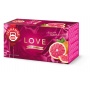Tea TEEKANNE Love, pink grapefruit, 20 envelopes