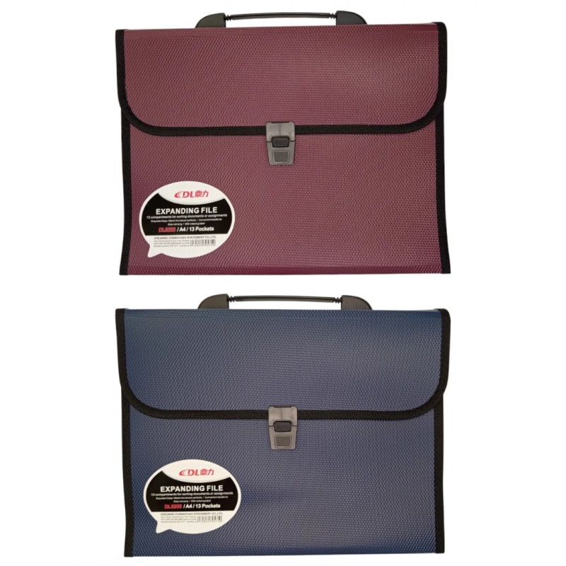 TECZKA Z RĄCZKĄ 13 PRZEGR&Oacute;DEK DL5255 LT12-22, Teczki ofertowe i harmonijkowe, Organizacja dokument&oacute;w