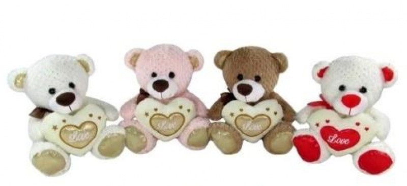 MIŚ Z SERCEM 20CM, Maskotki, Zabawki