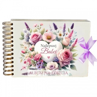 ALBUM NA ZDJĘCIA DLA BABCI B6, Dzień Babci, Dziadka, Art. świąteczne i okolicznościowe