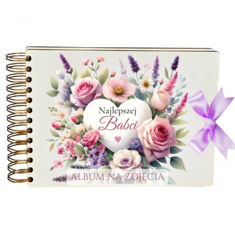 ALBUM NA ZDJĘCIA DLA BABCI B6, Dzień Babci, Dziadka, Art. świąteczne i okolicznościowe