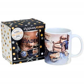 KUBEK OKOLICZNOŚCIOWY DLA DZIADKA D4, Dzień Babci, Dziadka, Art. świąteczne i okolicznościowe
