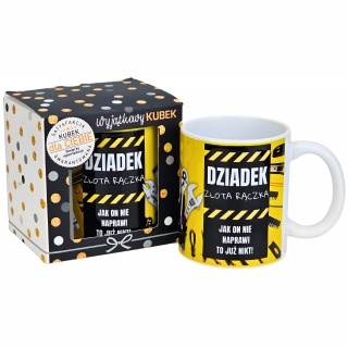 KUBEK OKOLICZNOŚCIOWY DLA DZIADKA D5, Dzień Babci, Dziadka, Art. świąteczne i okolicznościowe