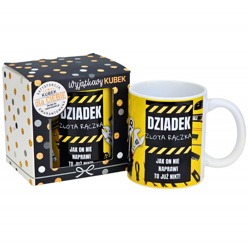 KUBEK OKOLICZNOŚCIOWY DLA DZIADKA D5, Dzień Babci, Dziadka, Art. świąteczne i okolicznościowe