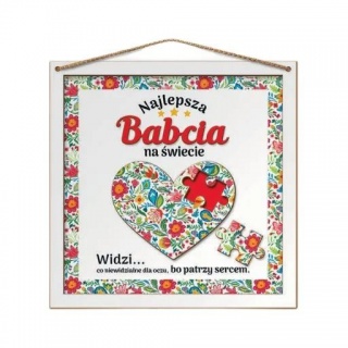 OBRAZEK PUZZLE 3D DLA BABCI B1, Dzień Babci, Dziadka, Art. świąteczne i okolicznościowe