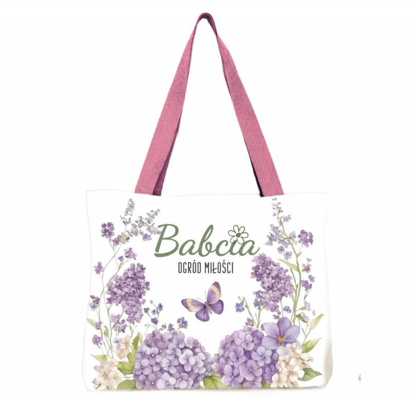 TORBA NA ZAKUPY DLA BABCI B8, Dzień Babci, Dziadka, Art. świąteczne i okolicznościowe