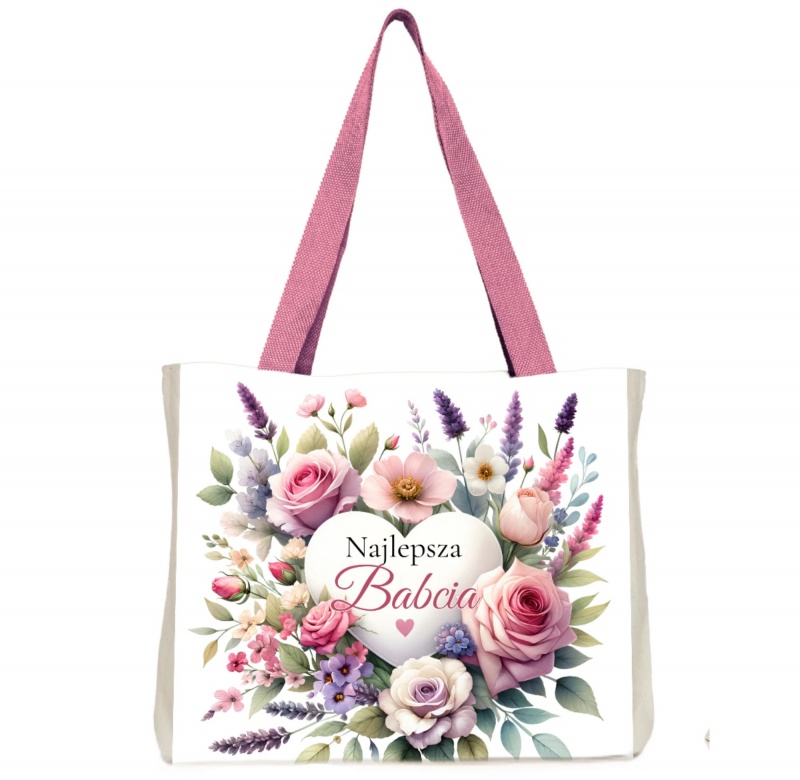 TORBA NA ZAKUPY DLA BABCI B6, Dzień Babci, Dziadka, Art. świąteczne i okolicznościowe