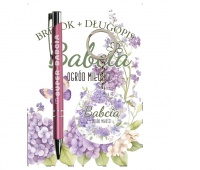 ZESTAW BRELOK I DŁUGOPIS DLA BABCI B8, Dzień Babci, Dziadka, Art. świąteczne i okolicznościowe