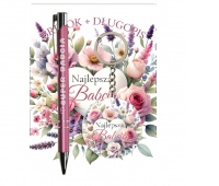 ZESTAW BRELOK I DŁUGOPIS DLA BABCI B6