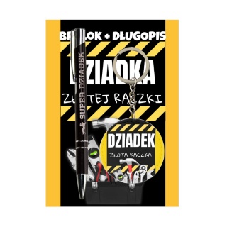 ZESTAW BRELOK I DŁUGOPIS DLA DZIADKA D5, Dzień Babci, Dziadka, Art. świąteczne i okolicznościowe