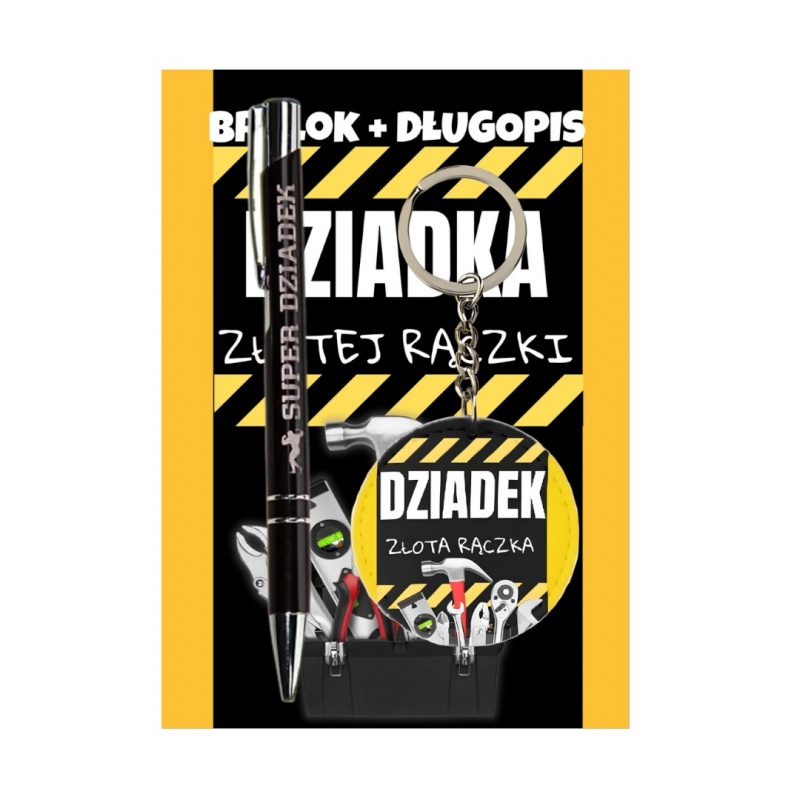ZESTAW BRELOK I DŁUGOPIS DLA DZIADKA D5, Dzień Babci, Dziadka, Art. świąteczne i okolicznościowe