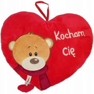 SERCE MIS "KOCHAM CIE" 30 CM 166012 S1687, Maskotki, Zabawki