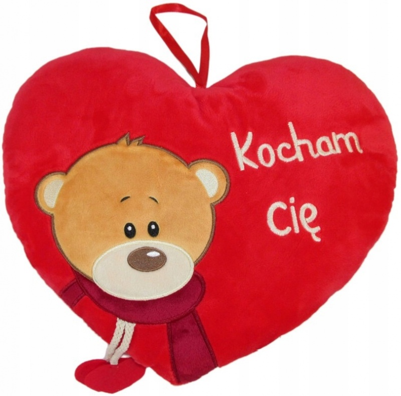 SERCE MIS "KOCHAM CIE" 30 CM 166012 S1687, Maskotki, Zabawki