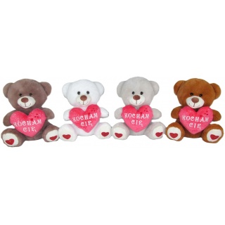 MIŚ "KOCHAM CIE" 4 KOL 20CM 170224 M3807, Maskotki, Zabawki