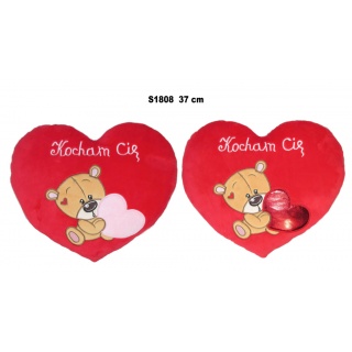 SERCE MIS "KOCHAM CIE" 37 CM 174604 S1809, Maskotki, Zabawki