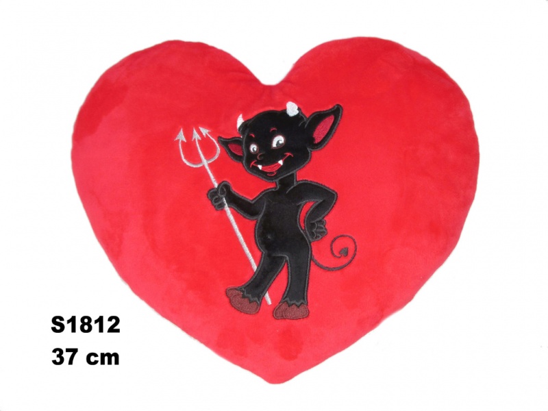SERCE DIABEŁ 37 CM 174635 S1812, Maskotki, Zabawki