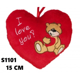 SERCE ILOVE YOU 15CM 2093 S1101, Maskotki, Zabawki