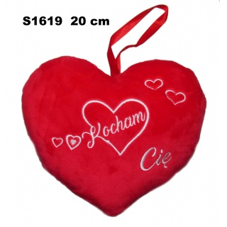 SERCE "KOCHAM CIE" 20 CM 162274 S1619, Maskotki, Zabawki