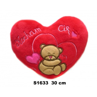 SERCE "KOCHAM CIE" 30 CM 162410 S1633, Maskotki, Zabawki