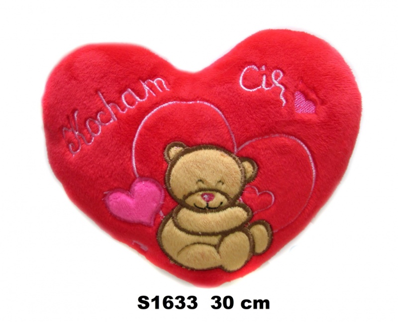 SERCE "KOCHAM CIE" 30 CM 162410 S1633, Maskotki, Zabawki