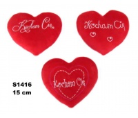 SERCE 15 CM MIX 3 "KOCHAM CIE" SA2619 S1416, Maskotki, Zabawki