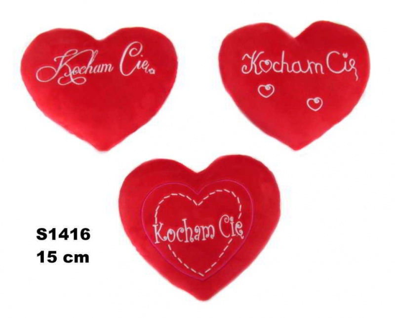 SERCE 15 CM MIX 3 "KOCHAM CIE" SA2619 S1416, Maskotki, Zabawki