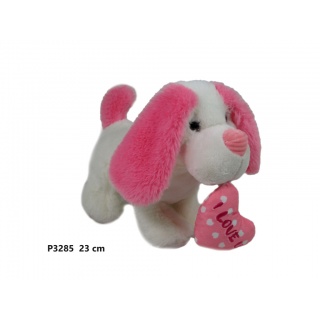 PIES Z SERCEM 23 CM SA4933 P3285, Maskotki, Zabawki