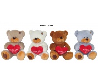 MIS Z SERCEM "KOCHAM CIE" 4 KOL 25 CM 4956 M3871