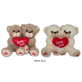 MIS PARA 2 KOL 20 CM 6432 M3732, Maskotki, Zabawki