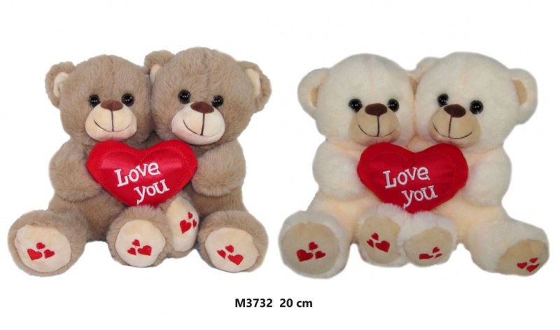 MIS PARA 2 KOL 20 CM 6432 M3732, Maskotki, Zabawki