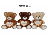 MIS Z SERCEM 3 KOL 22 CM 6654 M3744, Maskotki, Zabawki