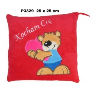 PODUSZKA "KOCHAM CIE" 9556 P3329, Maskotki, Zabawki