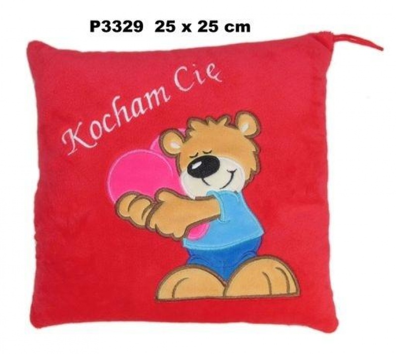 PODUSZKA "KOCHAM CIE" 9556 P3329, Maskotki, Zabawki