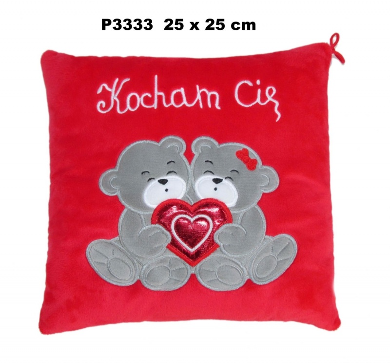 PODUSZKA "KOCHAM CIE" 9594 P3333, Maskotki, Zabawki