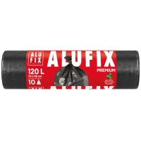 Worki na śmieci ALUFIX Profi, LDPE, 120l, 10 szt., czarne, Worki, Artykuły higieniczne i dozowniki