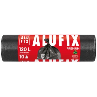 Worki na śmieci ALUFIX Profi, LDPE, 120l, 10 szt., czarne, Worki, Artykuły higieniczne i dozowniki