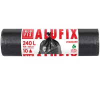 Worki na śmieci ALUFIX, LDPE, 240l, 10 szt., czarne, Worki, Artykuły higieniczne i dozowniki