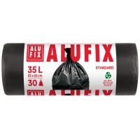 Worki na śmieci ALUFIX, HDPE, 35l, 30 szt., czarne, Worki, Artykuły higieniczne i dozowniki