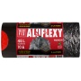 Garbage bags ALUFIX Aluflexy, with string, LDPE, 45l, 10 pcs., steel