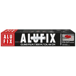Folia spożywcza ALUFIX Fix-Cut, PVC, 44cmx300m, Inne, Artykuły higieniczne i dozowniki