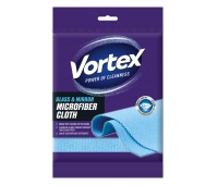 Microfiber cloth VORTEX, for glass and mirrors, blue